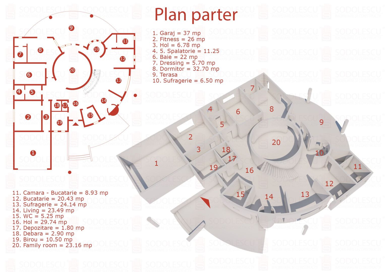 O casa deosebita cu Piscina - Poză 3