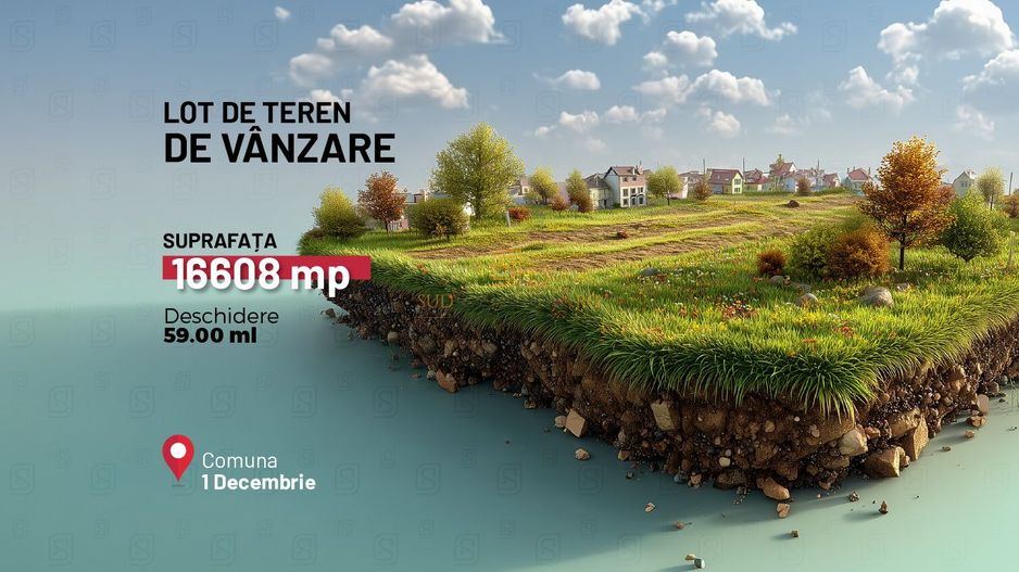 Teren intravilan 1 Decembrie Ilfov – 16.608 mp, langa DN5, acces rapid - Poză 1