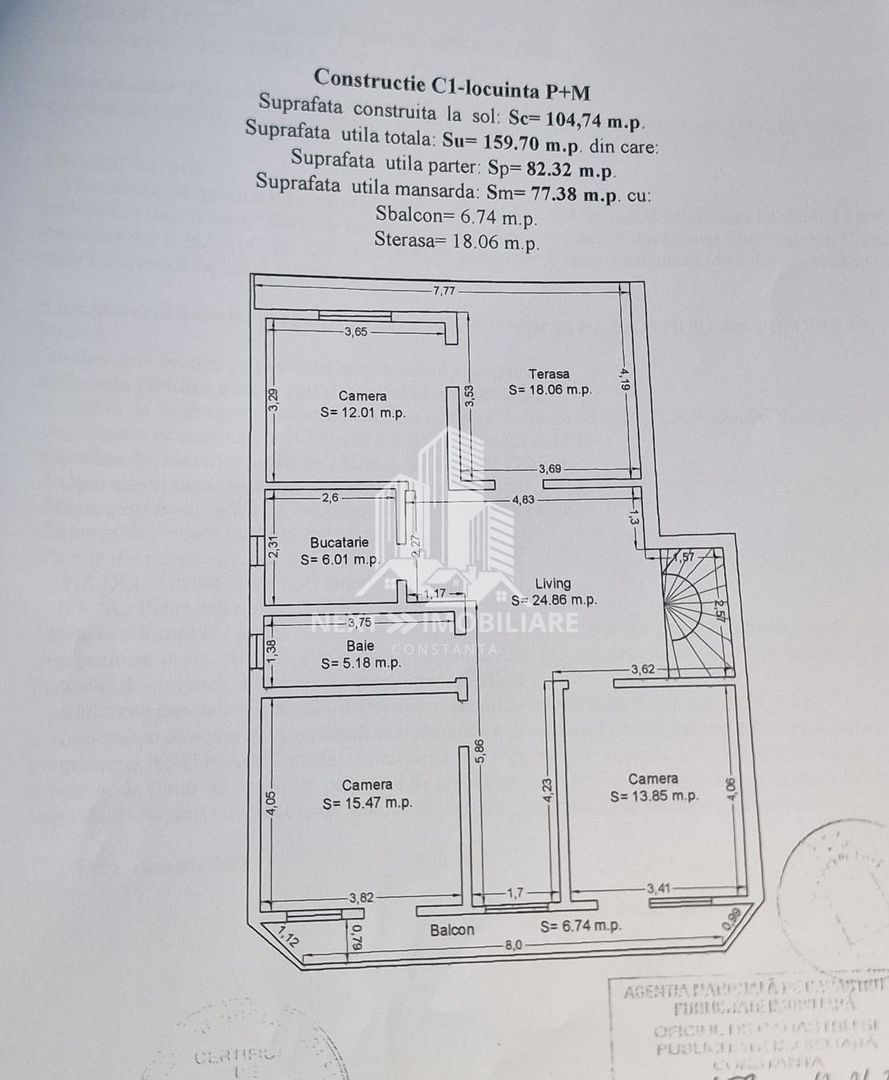 Casa BCA, 2005, P+M, 6 camere, nemobilata, vedere lac - Poză 11