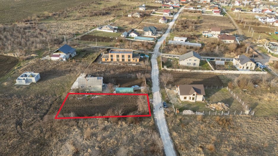 Teren 9,45 ari Ghidighici | 23 m fațadă | pentru construcții | 6 km de Chișinău - Poză 9