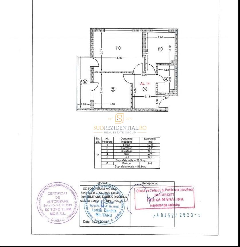 Apartament cu 2 camere de inchiriat, modern, Sos.Oltenitei, Sector 4 - Schiță 10