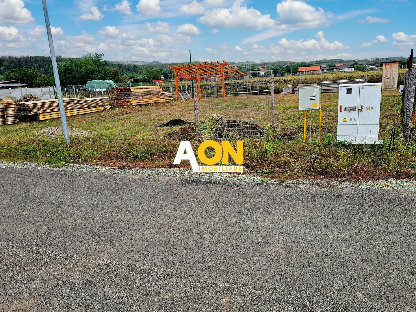 Teren 600 mp, proiect casă 4 camere + autorizație și utilități, Ciugud - Poză 1