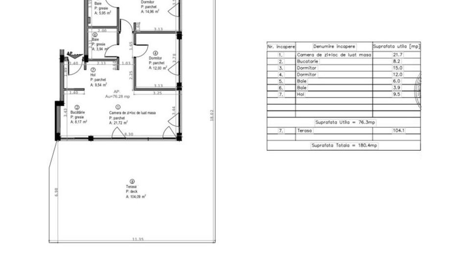 Penthouse de exceptie cu terasa panoramica de 104 m2  in Sopor ! - Poză 20