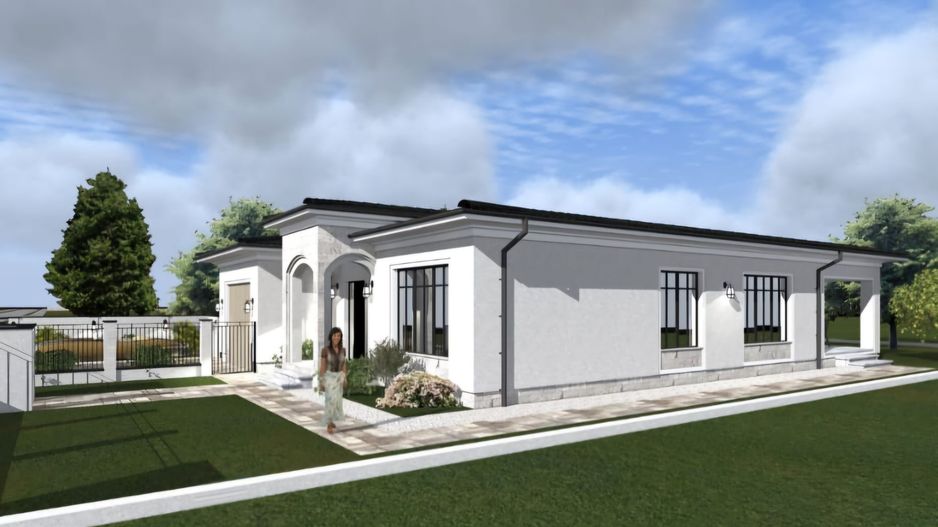 Locuinta individuala cu garaj- in stil mediteranean - Poză 11