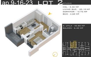 Comision 0%, Finisaje Incluse | Apartament 2 camere Pallady