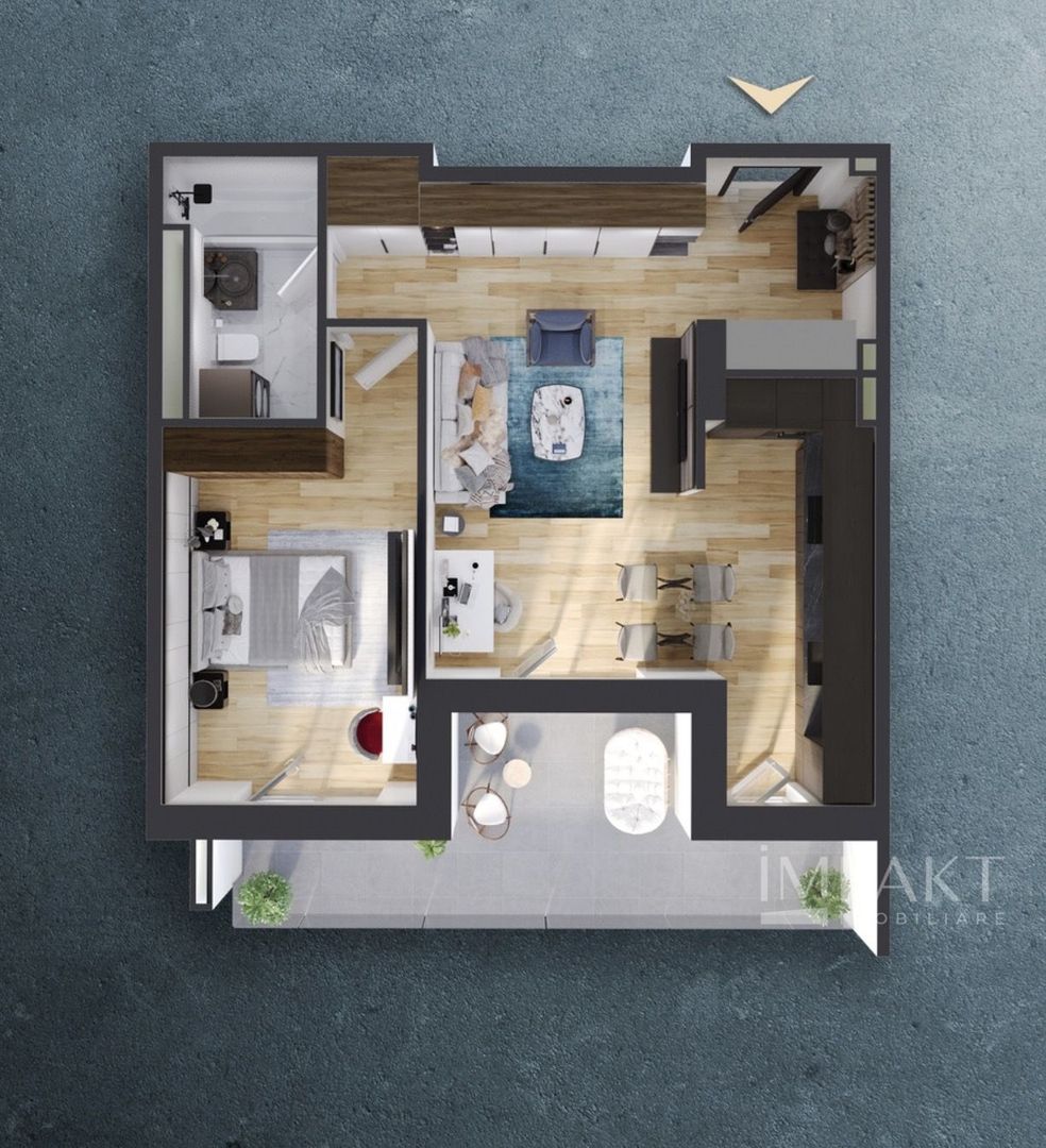 Apartament semidecomandat în ansamblu nou! - Poză 1
