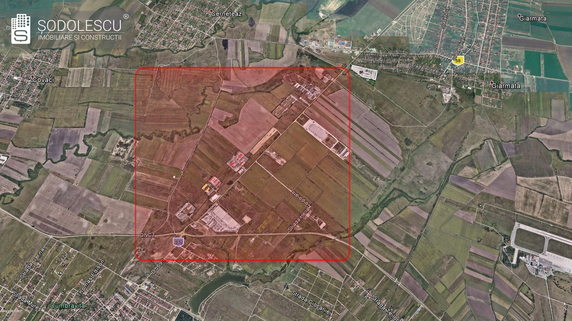 Teren ind. 4.000 mp. cu A.C.- Dumbravita - Poză 2