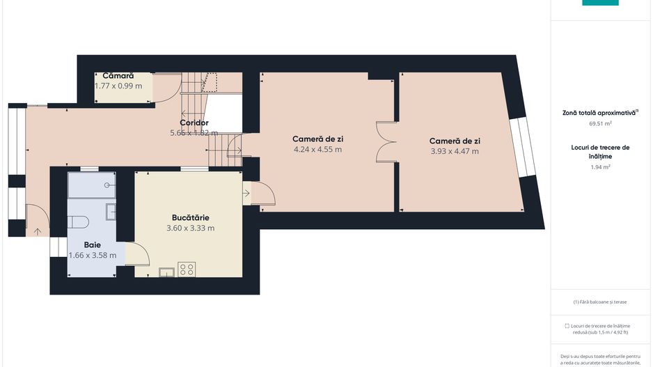 Apartament cu 2 camere de vânzare- zona Uta - Poză 10