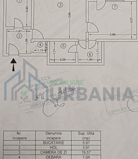 # vând apartament 2 cam zonå Centrala et 1/10 farā risc - Poză 1