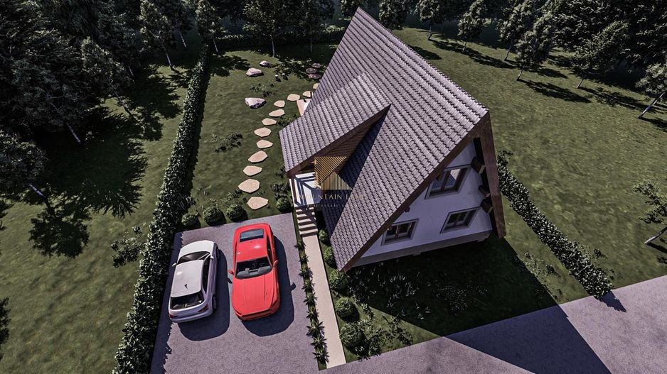 Casa noua in faza de proiect | A-frame | ideala investitie | Rasnov - Poză 5