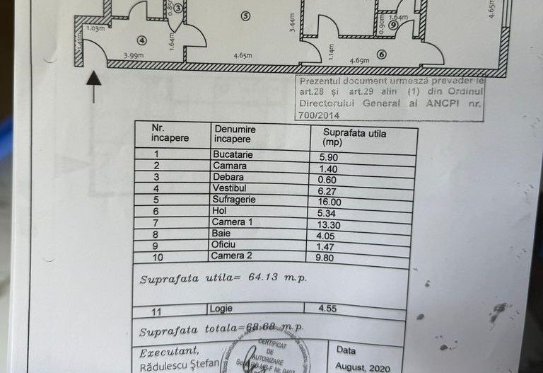 Apartament 3 camere. Bld. Brancoveanu. Aleea Covasna. Cu Centrala proprie. - Poză 12