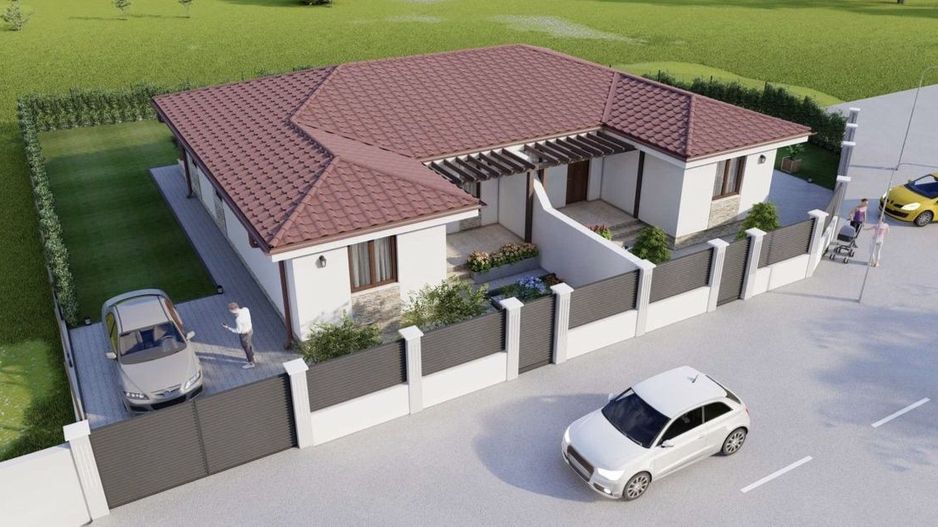 Casa, case semifinisate, la rosu, fundatie, complex rezodential Amati - Poză 1