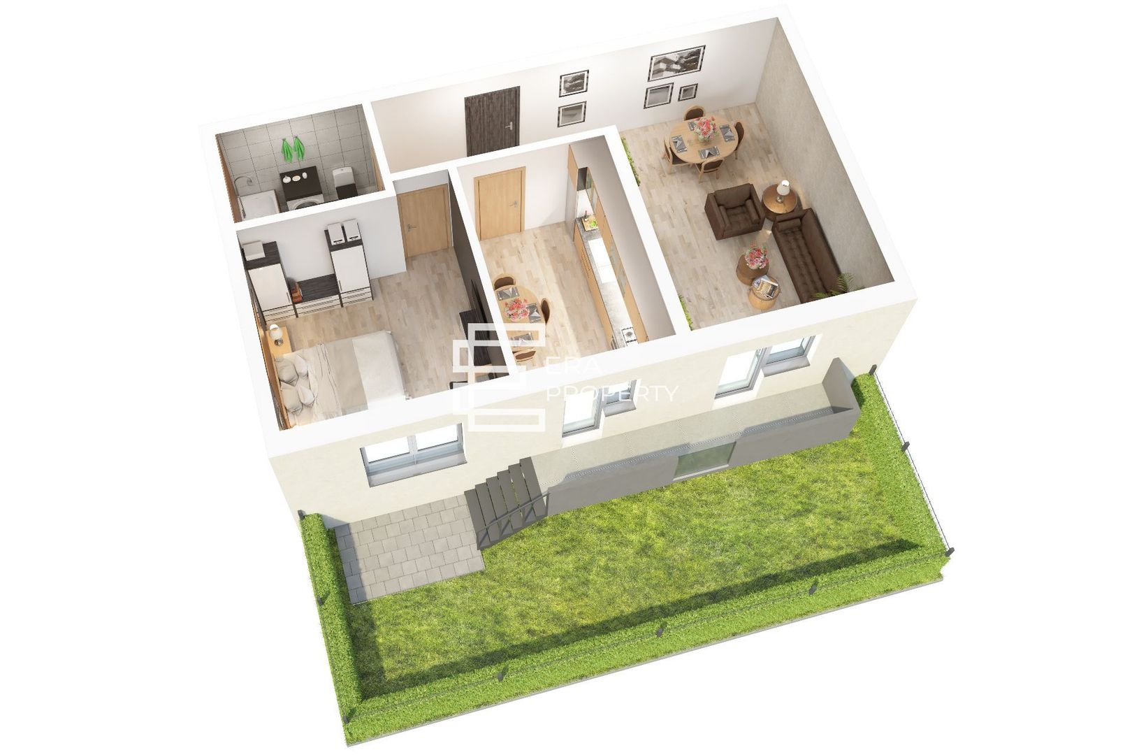 Apartament 2 camere, 56 mp   Doamna Stanca, Selimbar - Schiță 7