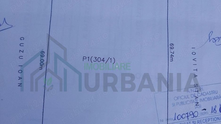 Teren intravilan 2500 mp cu deschidere de 35 m la strada principală, Dobrovăț - Poză 3