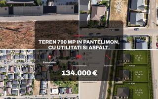 Teren 790 mp in Pantelimon, cu utilitati si asfalt. - Poză 1