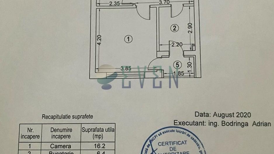 Garsonieră Exigent Plaza Faza 3 – mobilată complet - Schiță 11