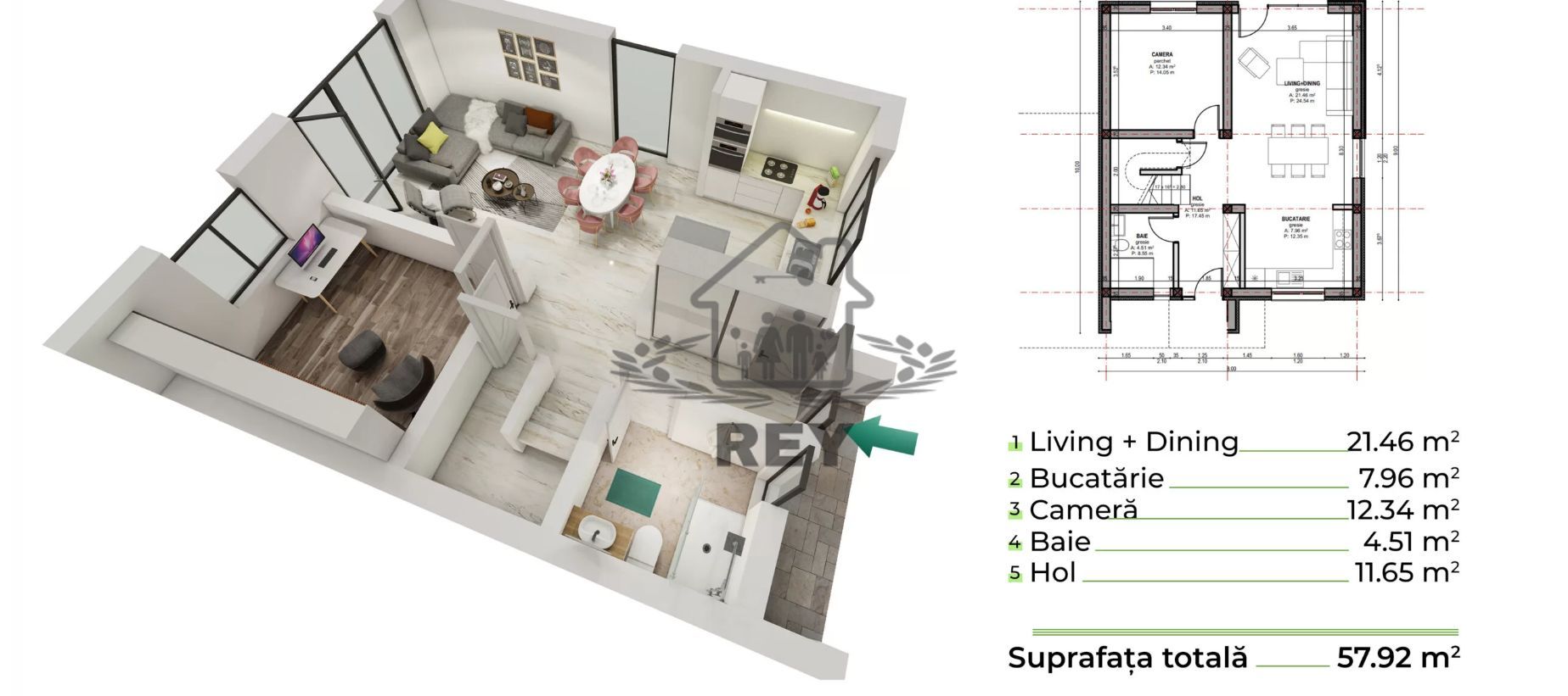Teren cu autorizație de construcție și utilități - Schiță 12