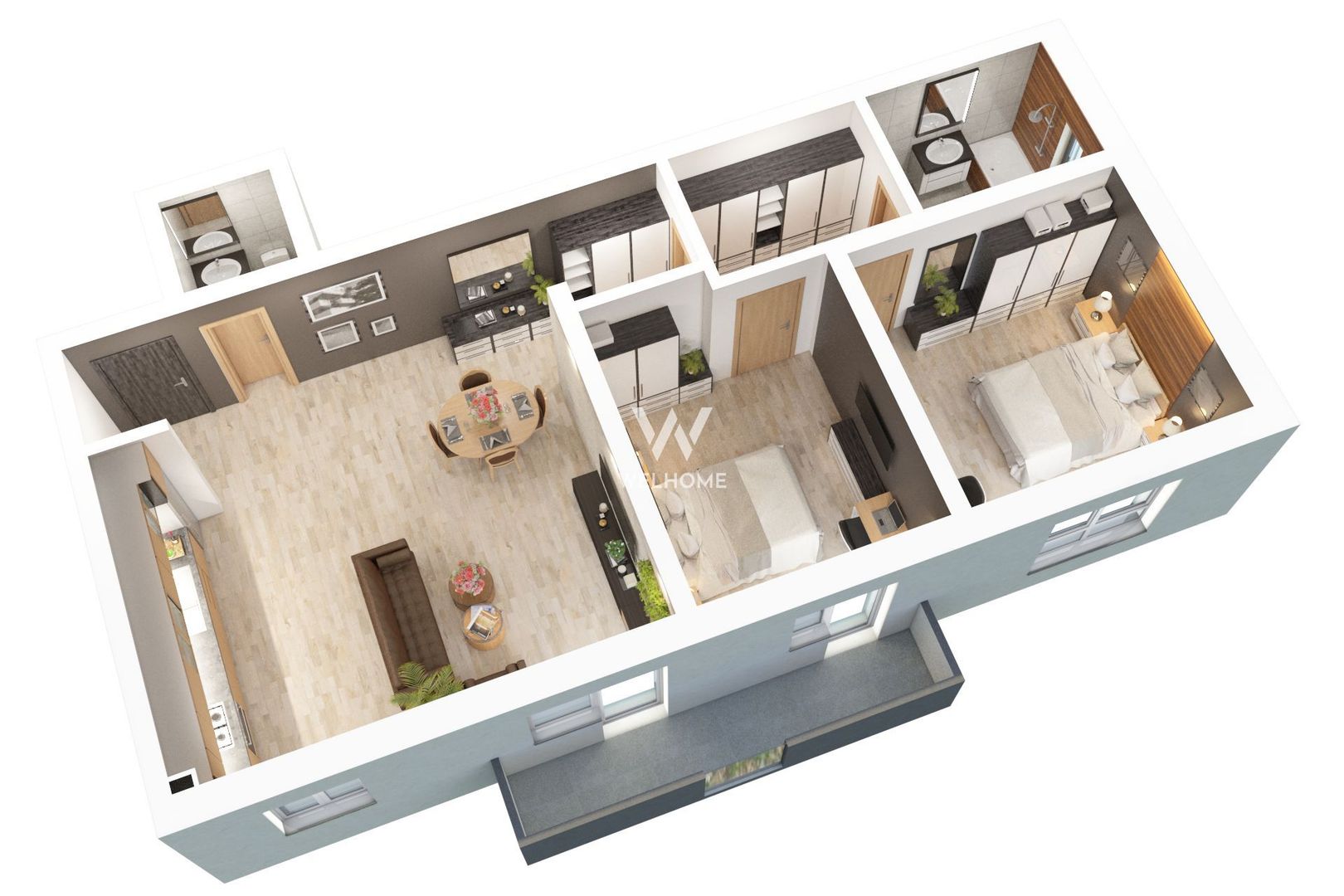 Apartament 3 camere Piata Rahovei, Dedeman, Sibiu - Schiță 6