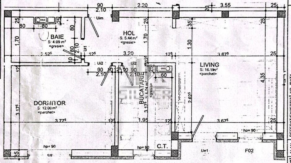 Apartament cu 2 camere dec./44m/parcare/zona ultracentrala. - Poză 2