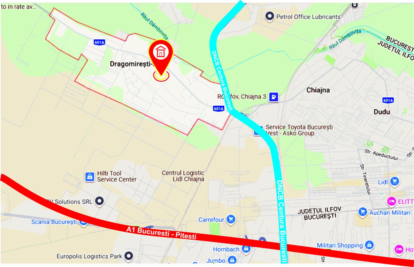 Dragomiresti Deal, utilitati la teren, asfalt, stb,pretabil investitie - Poză 5