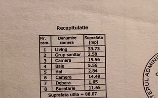 ♦️Apartament 3 camere Straulesti / Parcare & Boxa♦️ - Schiță 22
