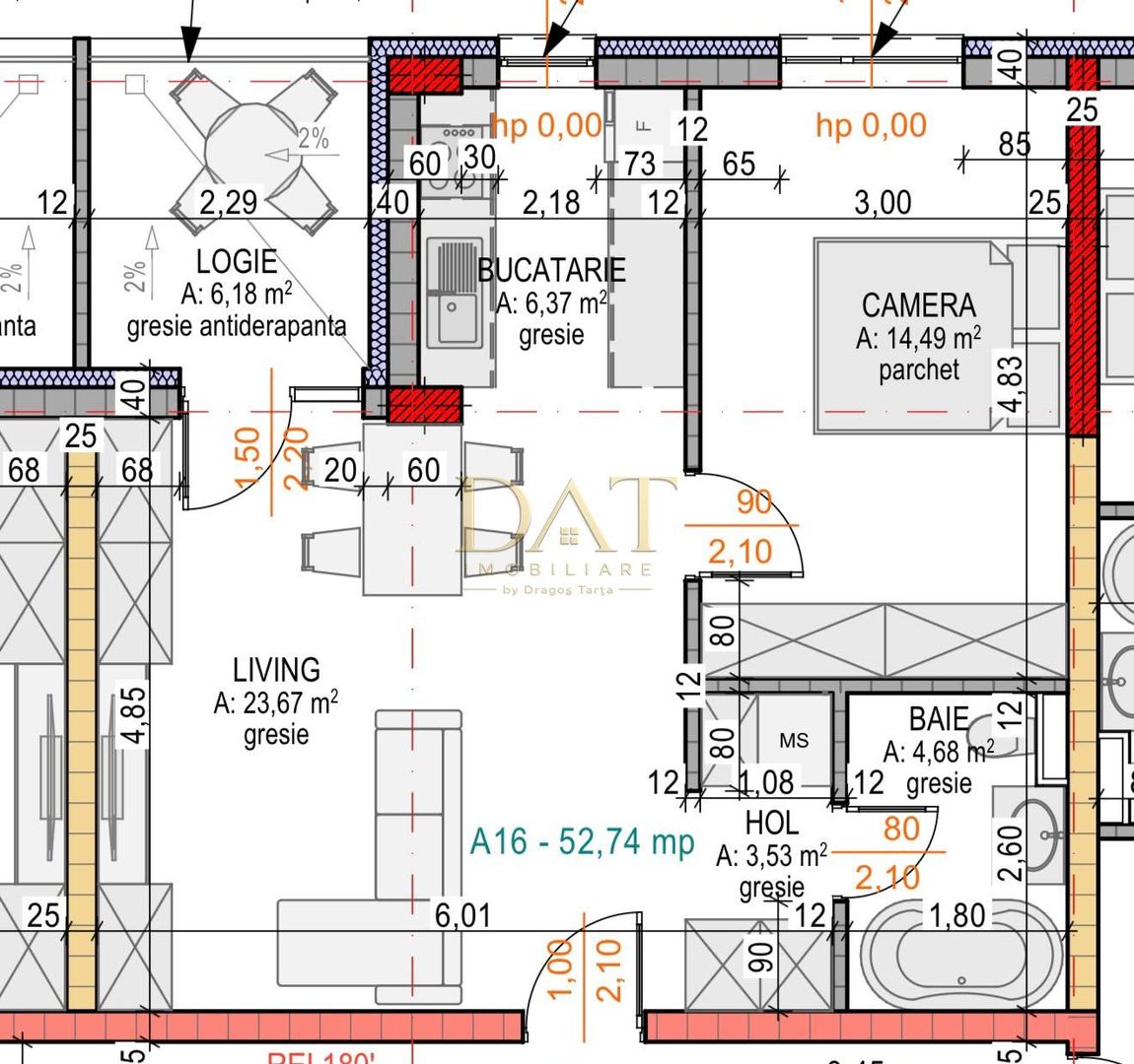 0% comision | Apartament 2 camere | 52,74mp | zona Terra Gardens - Poză 3
