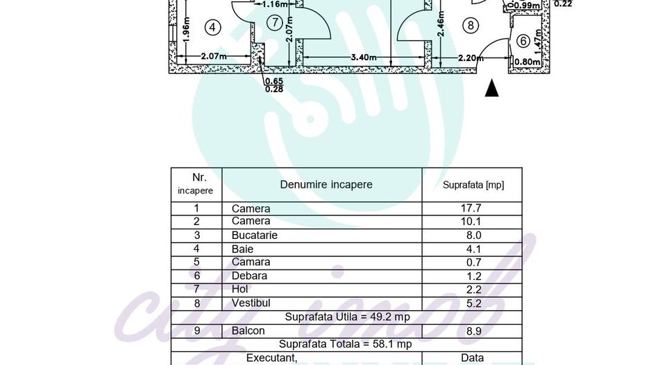 Apartament spatios la 10 minute pietonale de statia de METROU - Poză 9