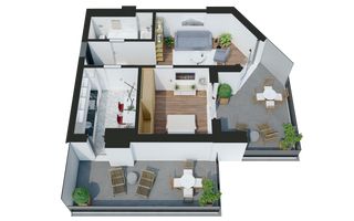 Apartament cu 2  camere-Design avangardist și confort contemporan - Poză 8