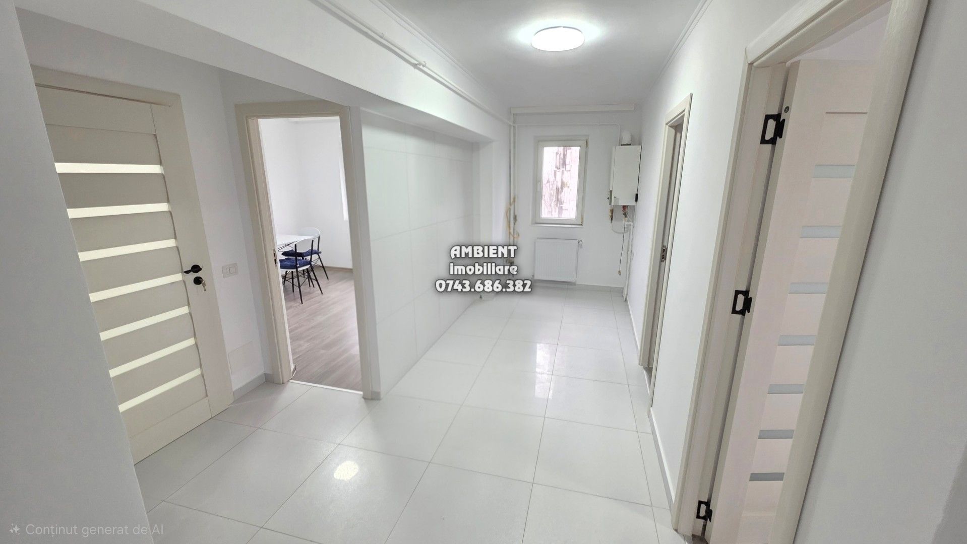 Apartament cu 3 camere, etaj 3, renovat total, VASLUI zona CENTRU-AUROCOR; - Poză 1