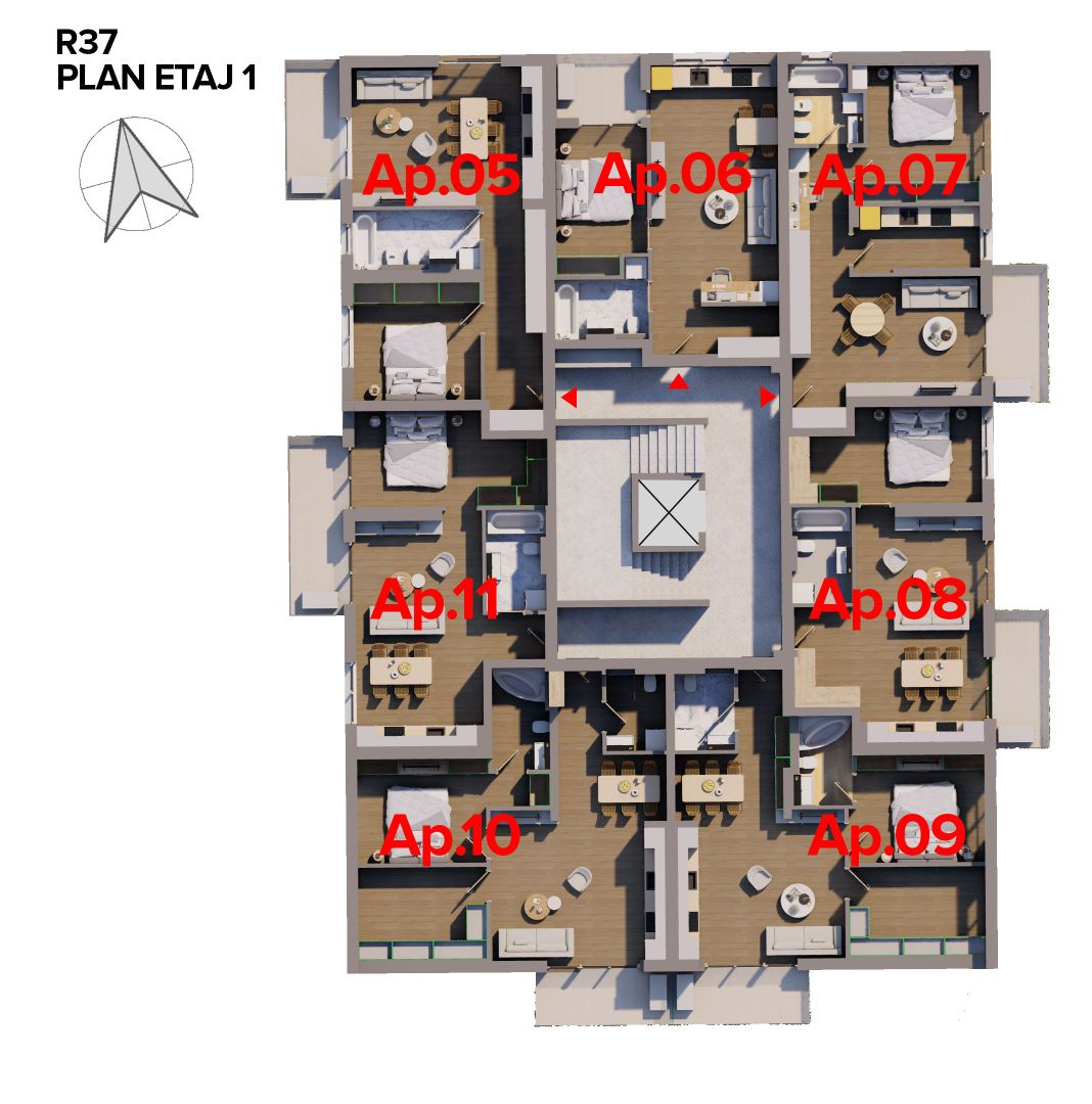 Apartament NOU 2 camere ARED RED9 - Comision 0% - Poză 4