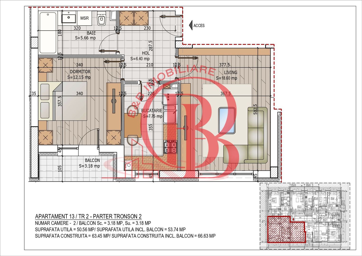 Apartament 2 camere Theodor Pallady Metrou Nicolae Teclu - Schiță 8