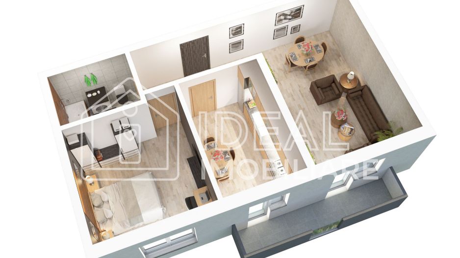 Apartament cu 2 camere și balcon de vânzare în zona Doamna Stanca - Poză 2