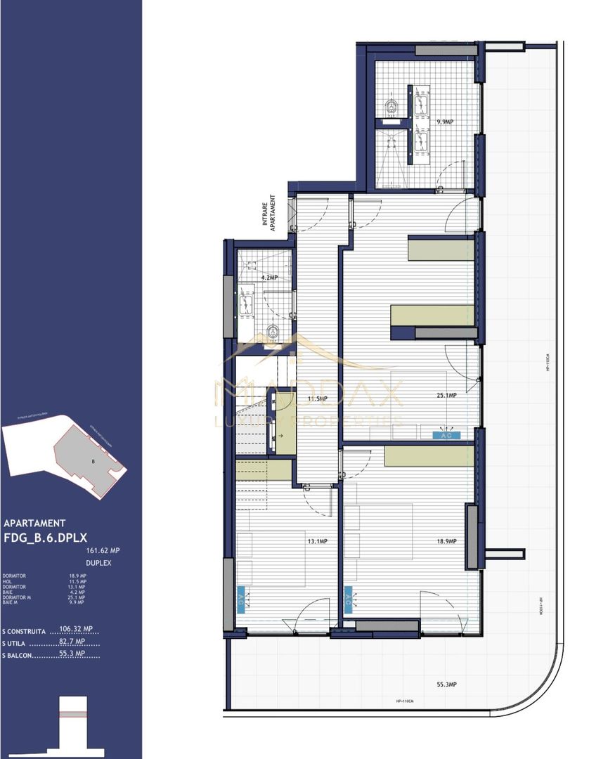 4 rooms Duplex **212 SQM*** + 110 SQM Terrace // Amazing Lake View // Floreasca - Schiță 13