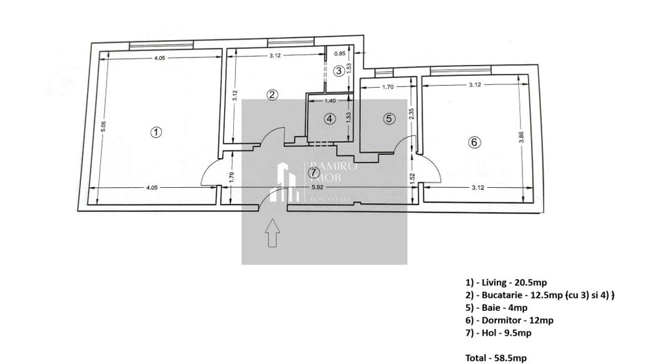 Apartament 2 camere decomandat an 1990 - metrou Eroii Revolutiei - Poză 3