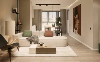 Apartament 3 camere 66 mp utili etaj 2 terasa 9 mp 2 băi zona Strand - Poză 1
