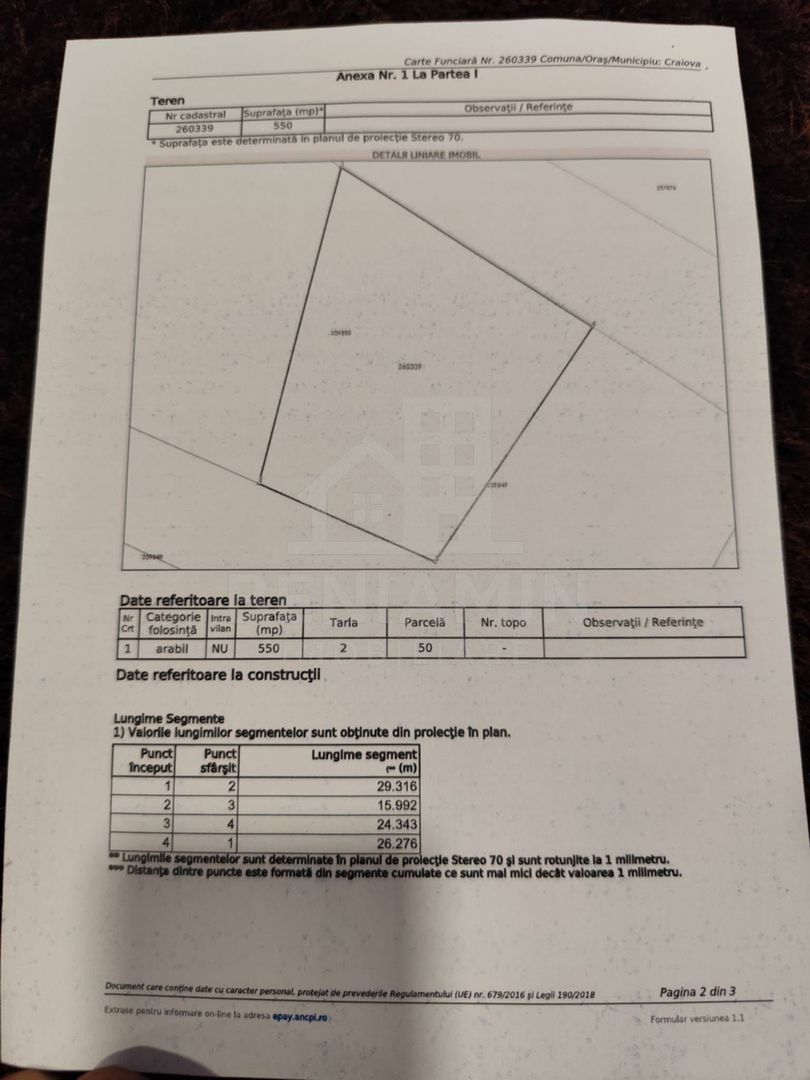 Teren de vanzare in Popoveni loturi de 550mp deschidere mare - Poză 2