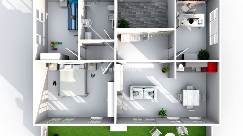 Apartament cu 4 camere de închiriat în zona Alexandru cel Bun - Schiță 22