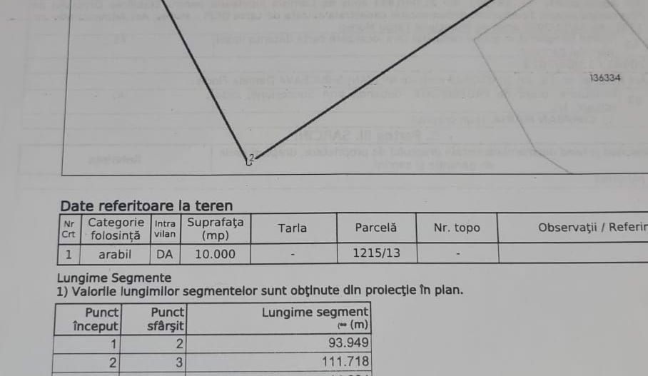 Teren intravilan 15.000 mp+casa 150mpTargu Mures,45 euro mp. - Poză 5