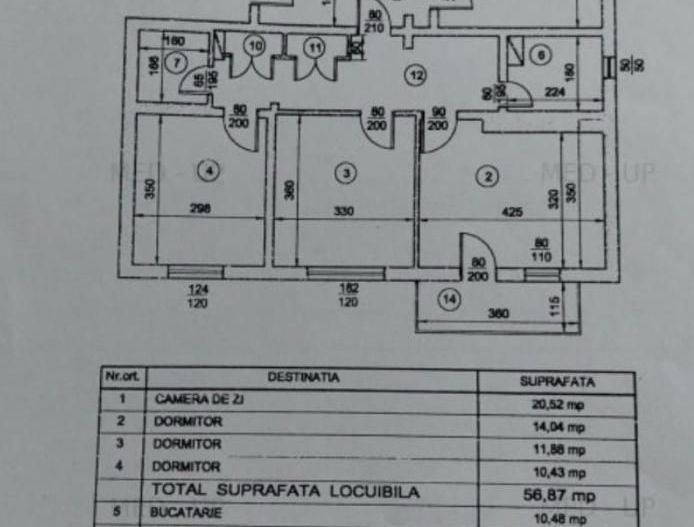 Apartament 4 camere Aviatiei - Schiță 11