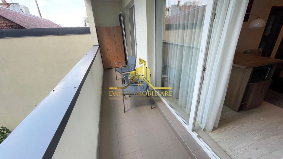 2 camere, semidecomandat, mobilat modern, bloc nou, balcon, Centru - Poză 7