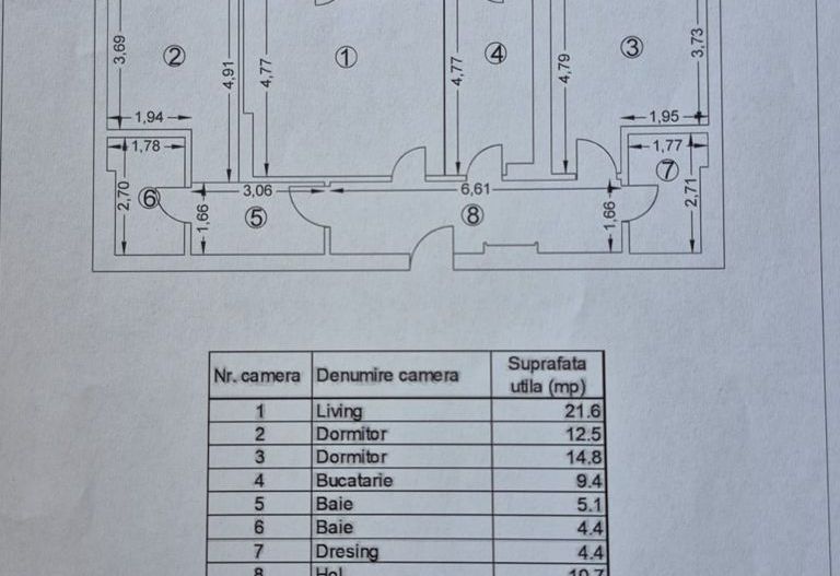 Apartament 3 camere Nusco, la 5 minute de mall Promenada! - Poză 16