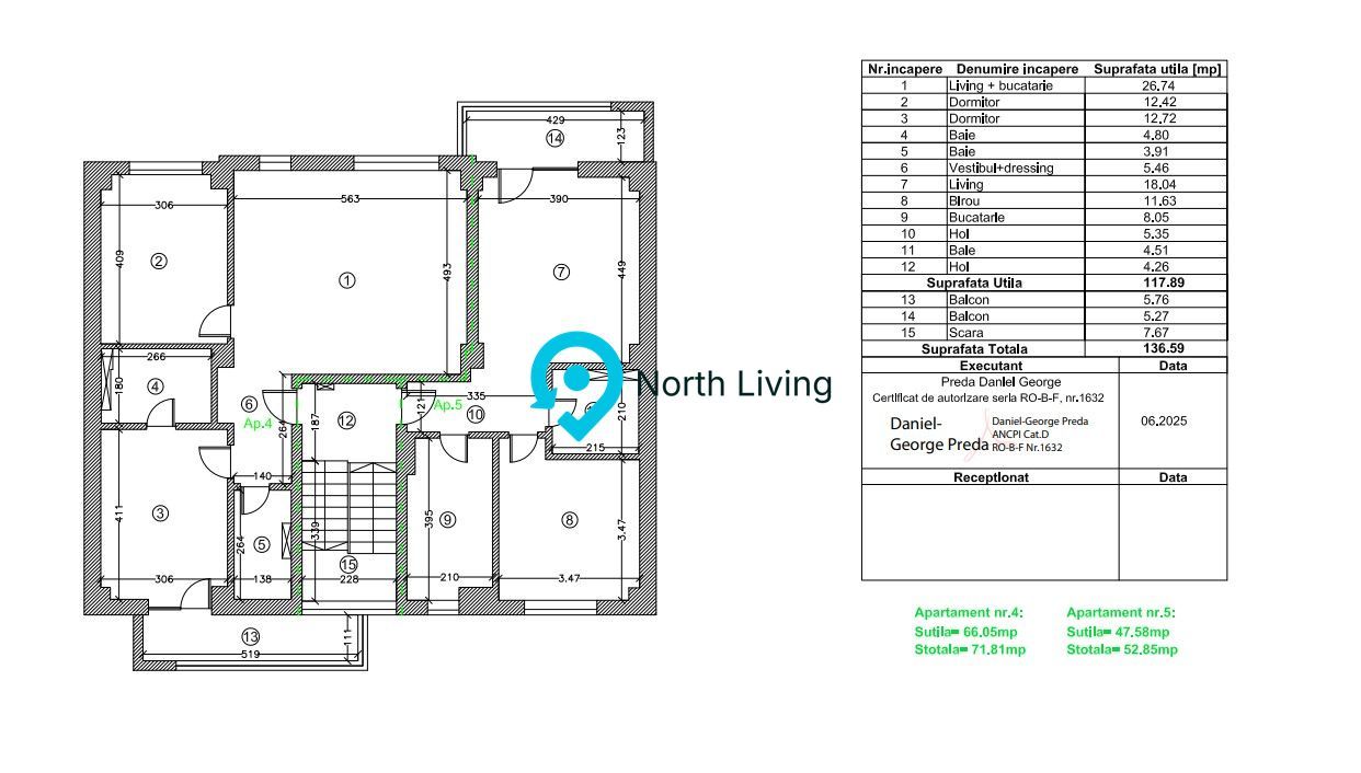 Apartament 3 camere | 2 băi | balcon | Străulești | etaj 2 - Poză 14
