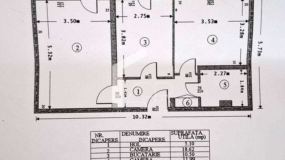 Apartament cu 2 camere, decomandat, confort 1, zona Republicii - Poză 10
