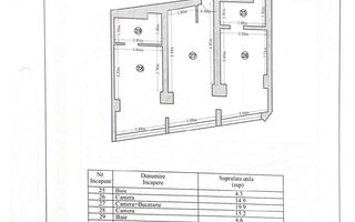 Apartament 3 camere Sea View Apartments Olimp - vedere la mare - Schiță 10