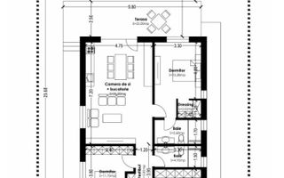 Vila individuala cu 4 camere, 2 bai, dressing | Vidra-Ilfov - Schiță 7