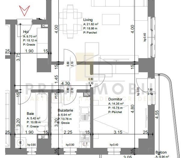 2 Camere decomandat 67 m2 bloc nou de vanzare Alexandru cel Bun / Galata Comision 0% - Poză 2