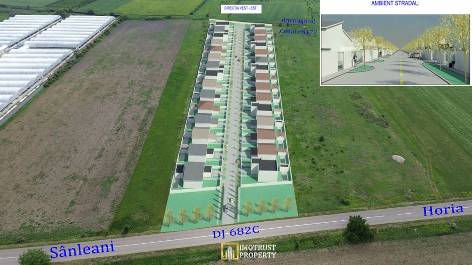 Teren intravilan de vânzare – 10.336 mp cu PUZ aprobat 16 loturi,Arad - Poză 3