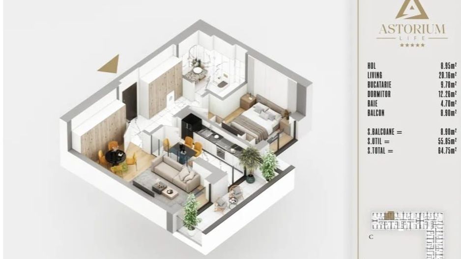 2 CAMERE/ COMPLEX PREMIUM/ PAZA/ IZOLATIE FONICA - Poză 14