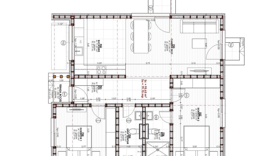 Case individuale pe structura de lemn/caramida in Prejmer - Schiță 9
