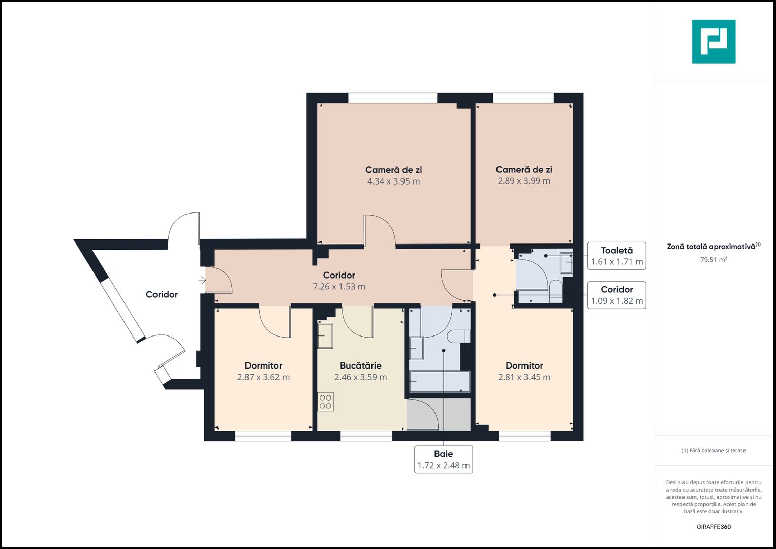 Apartament cu 4 camere, Miorița - Poză 10